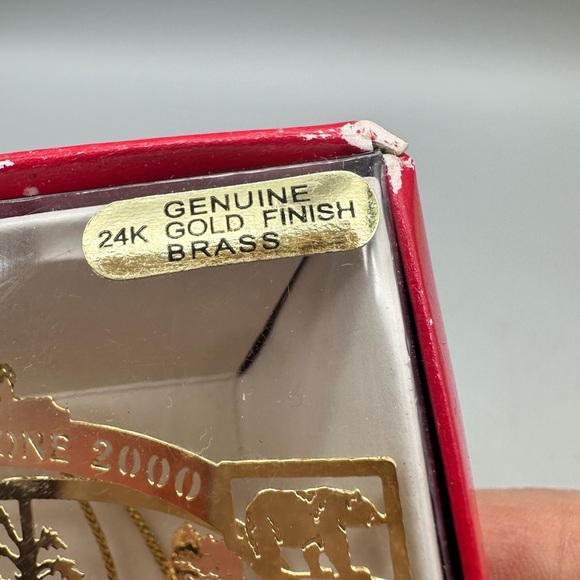 Yellowstone 2000 24k gold flashed ornament - Picture 5 of 6